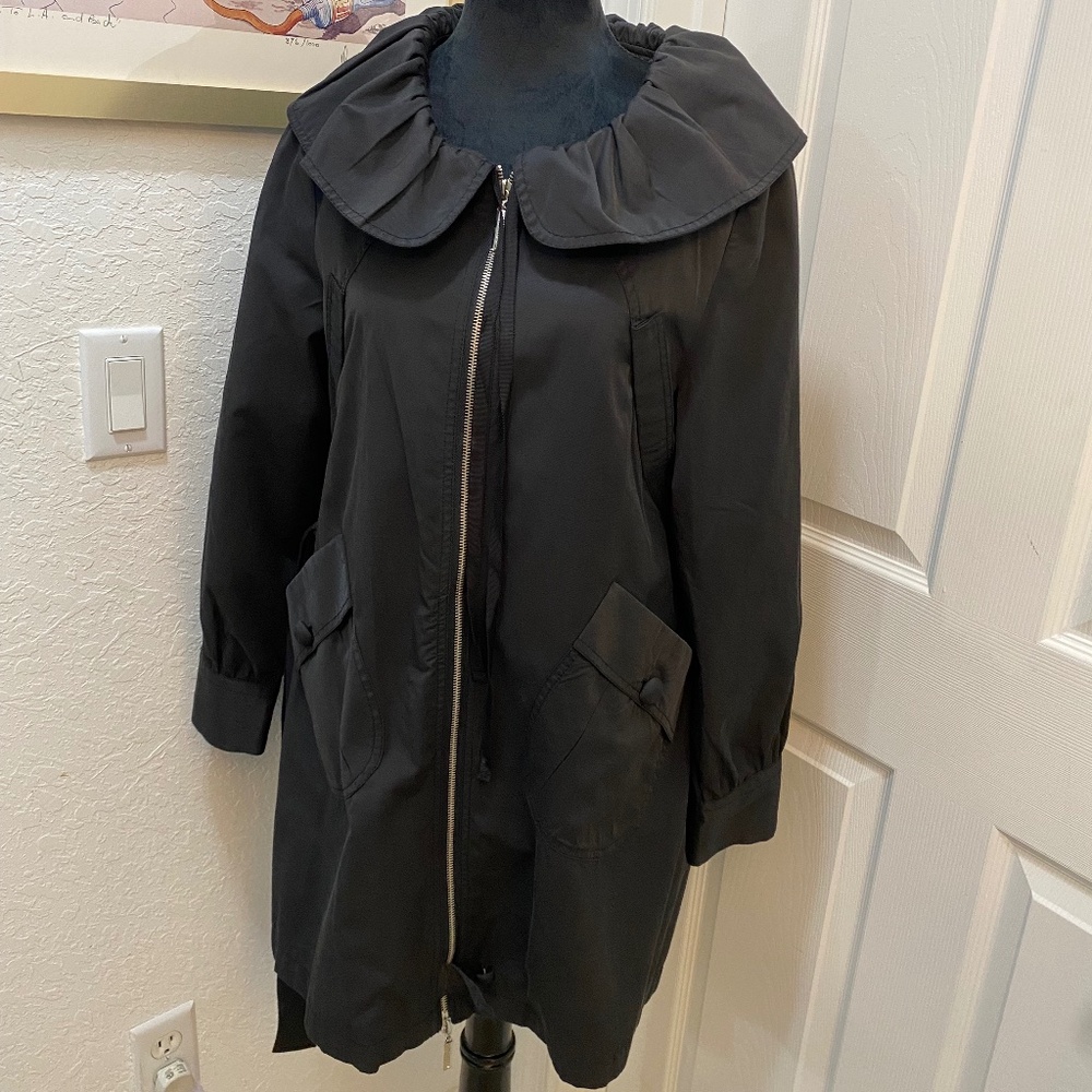 Vertigo Paris Trench Coat, Black, Size L